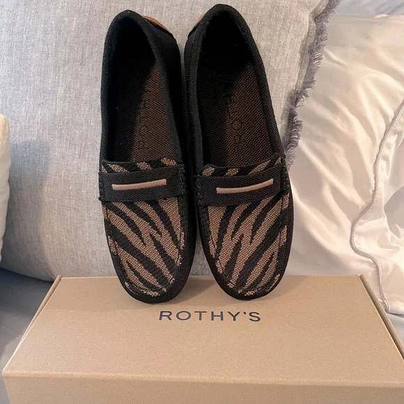 Rothy’s The Driver in Dark Zebra - Picture 1 of 5